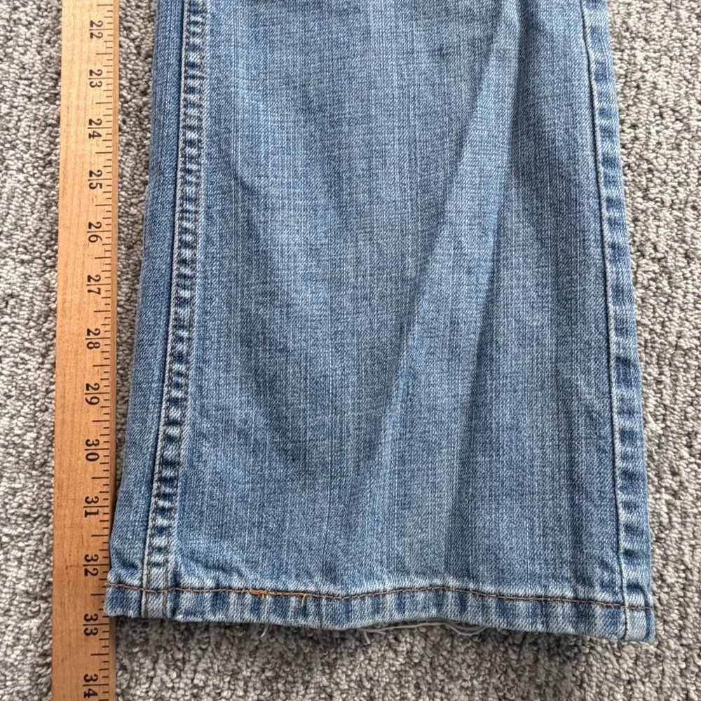 Levi's 527 Bootcut Jeans Mens 36x32 Blue Denim Distressed Medium Wash